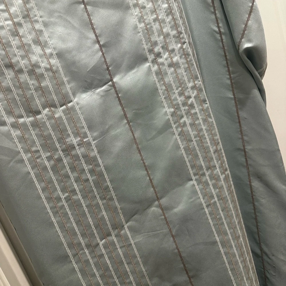 Better Homes And Gardens Blue with cream/brown stripes Shower Curtain